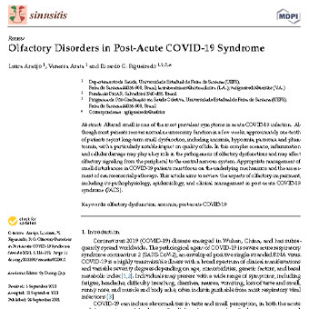 اختلالات بویایی در سندرم پس از حاد COVID-19