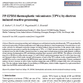 ولکانیزات ترموپلاستیک PP-EPDM(TPV)