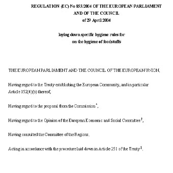 آیین نامه پارلمان و شورای اروپا