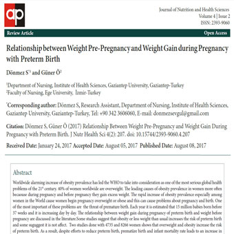 افزایش وزن هنگام بارداری وزایمان زودرس