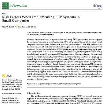 سیستم ERP در شرکت های کوچک