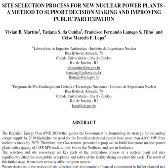 انتخاب سایت برای نیروگاهای جدید هسته‌ای
