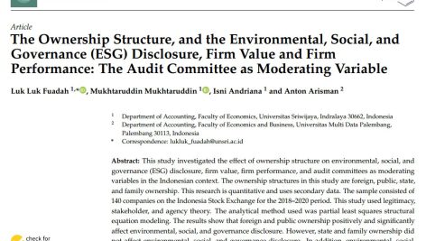 ساختار مالکیت، و افشای محیطی، اجتماعی و حاکمیتی (ESG)، ارزش شرکت و عملکرد شرکت: کمیته حسابرسی به عنوان متغیر تعدیل کننده