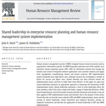 پیاده سازی سیستم مدیریت منابع انسانی