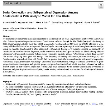 ارتباط اجتماعی و افسردگی میان نوجوانان