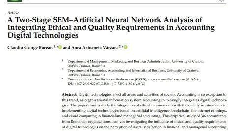 تجزیه و تحلیل شبکه عصبی مصنوعی دو مرحله‌ای SEM از ادغام الزامات اخلاقی و کیفی در فناوری‌های دیجیتال حسابداری