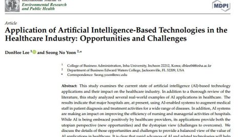 کاربرد فناوری های مبتنی بر هوش مصنوعی در صنعت بهداشت و درمان