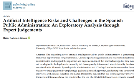 خطرات و چالش‌های هوش مصنوعی در مدیریت دولتی اسپانیا: یک تحلیل اکتشافی از طریق قضاوت‌های کارشناسان(خبرگان)
