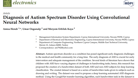 تشخیص اختلال طیف اوتیسم با استفاده از شبکه‌های عصبی کانولوشنال