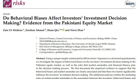آیا سوگیری‌های رفتاری بر تصمیم گیری سرمایه گذاری سرمایه گذاران تأثیر می‌گذارد؟ شواهدی از بازار سهام پاکستان