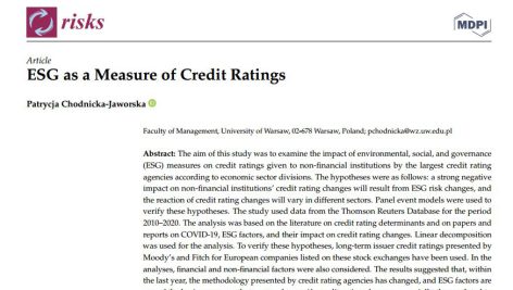 ESG (شاخص‌های اجتماعی، زیست محیطی و حاکمیتی) به عنوان معیار اندازه گیری رتبه بندی اعتباری