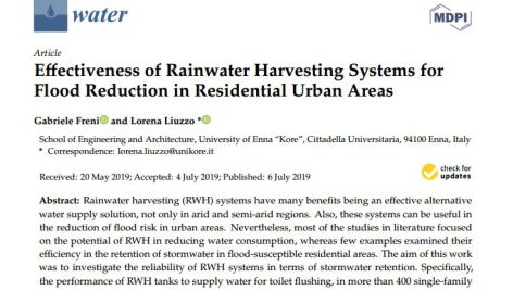 اثربخشی سیستم‌های جمع آوری آب باران در کاهش سیلاب در مناطق مسکونی شهری