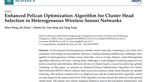 الگوریتم بهینه‌سازی پلیکان پیشرفته برای انتخاب سر خوشه در شبکه‌های حسگر بی‌سیم ناهمگن