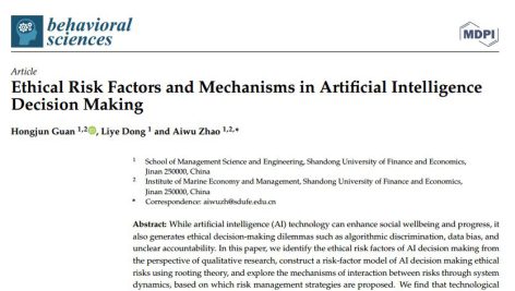 فاکتورها و مکانیسم‌های ریسک اخلاقی در تصمیم‌گیری هوش مصنوعی