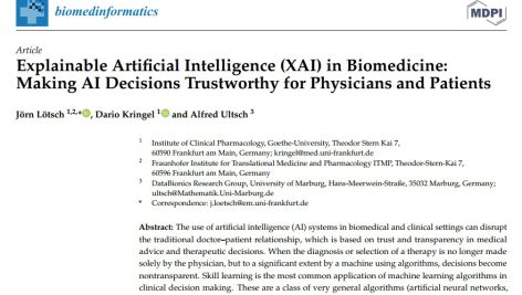 هوش مصنوعی قابل توضیح (XAI) در زیست پزشکی: اتخاذ تصمیمات هوش مصنوعی قابل اعتماد برای پزشکان و بیماران