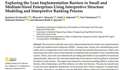 بررسی موانع پیاده‌سازی ناب در شرکت‌های کوچک و متوسط با استفاده از مدل‌سازی ساختار تفسیری و فرآیند رتبه‌بندی تفسیری