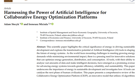 استفاده از قدرت هوش مصنوعی برای پلتفرم‌های بهینه‌سازی انرژی مشارکتی