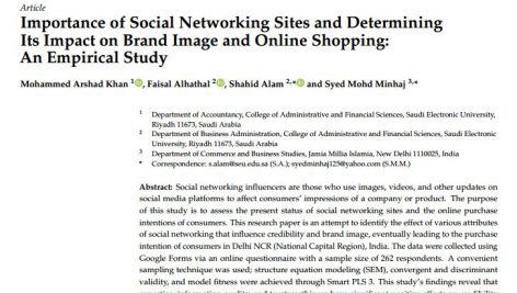 اهمیت سایت‌های شبکه‌های اجتماعی و تعیین تأثیر آن بر تصویر برند و خرید آنلاین: یک مطالعه تجربی