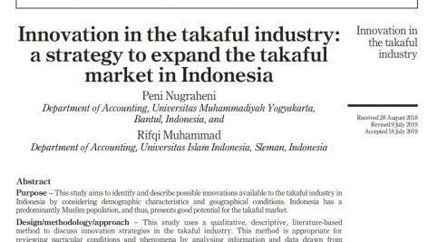 نوآوری در صنعت تکافل: استراتژی گسترش بازار تکافل در اندونزی