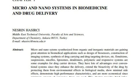 سیستم های میکرو و نانو در زیست پزشکی و دارورسانی