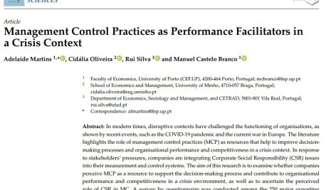 شیوه‌های کنترل مدیریت به عنوان تسهیل کننده عملکرد در یک شرایط بحران