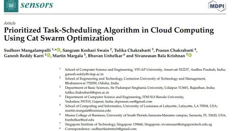 الگوریتم زمان‌بندی وظایف اولویت‌دار در رایانش ابری با استفاده از بهینه‌سازی ازدحام گربه