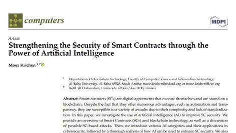تقویت امنیت قراردادهای هوشمند از طریق قدرت هوش مصنوعی