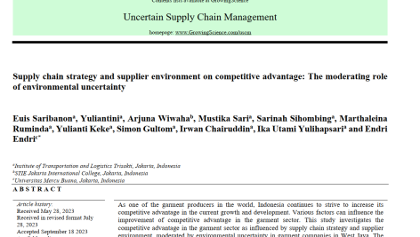 استراتژی زنجیره تأمین و محیط تأمین کننده بر مزیت رقابتی: نقش تعدیل کننده عدم قطعیت محیطی