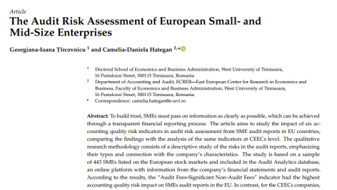 ارزیابی ریسک حسابرسی بنگاه های کوچک و متوسط اروپایی