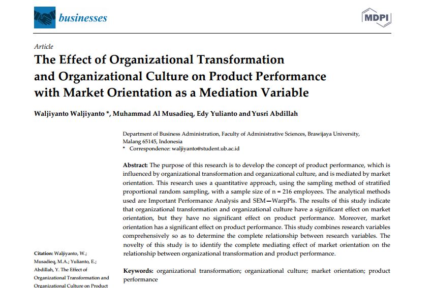 تأثیر تحول سازمانی و فرهنگ سازمانی