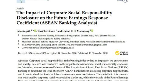 تأثیر افشای مسئولیت اجتماعی شرکت بر ضریب پاسخ سود آینده (تحلیل بانکی آسه آن)