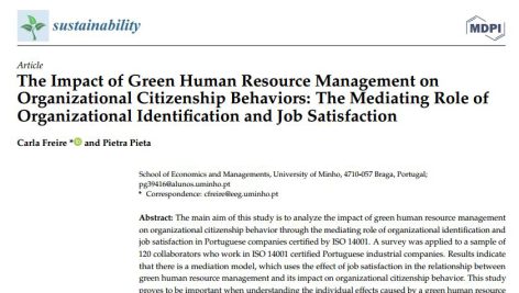 تأثیر مدیریت منابع انسانی سبز بر رفتارهای شهروندی سازمانی