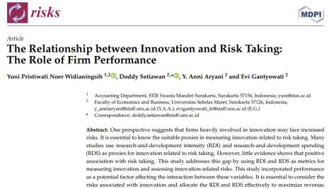 رابطه بین نوآوری و ریسک پذیری: نقش عملکرد شرکت