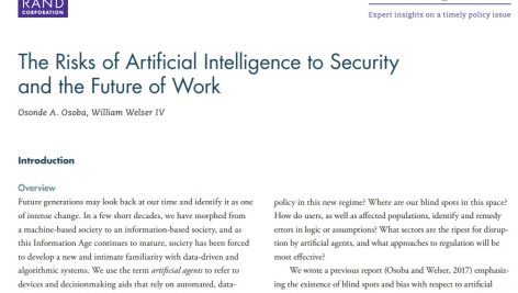 خطرات هوش مصنوعی برای امنیت و آینده کار