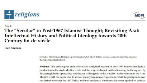 “سکولار” در اندیشه اسلامی پس از ۱۹۶۷; بازنگری تاریخ فکری و ایدئولوژی سیاسی عرب در پایان قرن بیستم