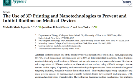 استفاده از پرینت سه بعدی و فناوری نانو برای جلوگیری و مهار بیوفیلم در دستگاه‌های پزشکی