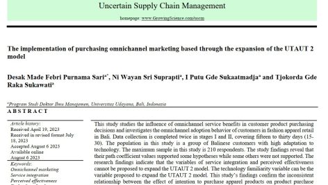 پیاده سازی خرید بازاریابی اومنی چنل از طریق توسعه مدل UTAUT 2