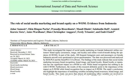 نقش بازاریابی رسانه‌های اجتماعی و ارزش ویژه برند در e-WOM