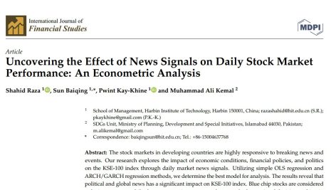 کشف تأثیر سیگنال‌های خبری بر عملکرد روزانه بازار سهام: یک تحلیل اقتصادسنجی