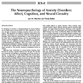 نوروسایکولوژی اختلالات اضطرابی