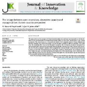 ارتباط بین نوآوری باز، ظرفیت جذب و پیوندهای مدیریتی: دیدگاه بین کشوری
