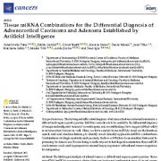ترکیبات miRNA بافتی برای تشخیص افتراقی سرطان آدرنوکورتیکال و آدنوم